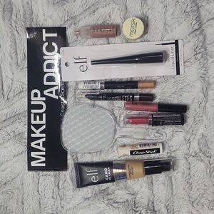 11 piece makeup lot Marsk L'Oréal E.L.F temptu highlighter NEW Rimmel cc cream